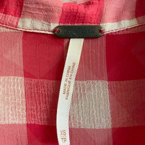 Free People Checkered Top - Picture 3 of 3